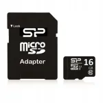 SILICON POWER 16 GB microSDHC m&auml;lukaart, Speed Class 1