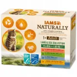 IAMS Natural Adult niiske toit koertele mere- ja maismaaliha kastmes, 12 x 85 g