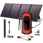 Auto k&auml;ivitusseade 9-in-1 koos 40W p&auml;ikesepaneeliga, 9000A, 150PSI kompressor/diflaator