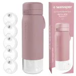 Klaasist veepudel WESSPER B2 ACTITEX, 700 ml, 5 filtriga