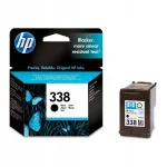 HP 338 must tindikassett, C8765EE, originaal
