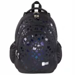 Kooli seljakott St.Right, must, 23 l, kassidega, 4 sektsiooniga