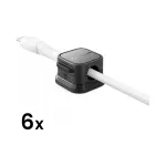 JOYROOM JR-ZS368 magnetiline kaablikorraldaja, must, 6 tk