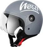 Avatud mootorratta kiiver WESTT Classic, hall, S (55&ndash;56 cm)