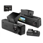 DDPAI N4T Pro 4K auto kaamera ees-, taga- ja salongi kaameraga, 64GB