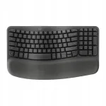 Ergonoomiline juhtmevaba klaviatuur Logitech Wave Keys, grafiitv&auml;rv
