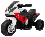 Laste elektriline motos&uuml;kkel BMW S1000 RR, punane, 3 ratast, heliga