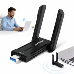 Juhtmevaba USB v&otilde;rgukaart antenniga, 5400 Mbps, 6 GHz, WPA3