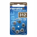 Kuuldeaparaadi patareid Renata 312, 6 tk