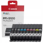 Canon PFI5100 tindikassetid 10 tk, 14,4 ml, imagePROGRAF PRO310
