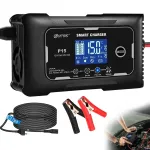 Akulaadija remondifunktsiooniga 12V 15A / 24V 10A LCD-ekraaniga