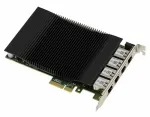 PCIe v&otilde;rgukaart X4, 4 &uuml;hendust, 2.5 Gb Ethernet, PoE+, serveritele