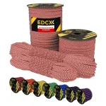 Paracord EDCX n&ouml;&ouml;r 4,4 mm, Super Reflective, Red Snake 50/50, 100 m