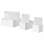 IKEA SKUBB hoiukastide komplekt, 6 tk, valge