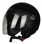 Motorratturi kiiver Naxa S22, avatav, must mati, suurus M