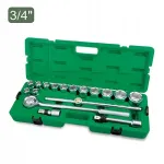 Peasarjade komplekt 17 tk 3/4" CrV kuuskant 19-55 mm