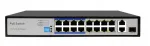 INTERNEC SPE10216E v&otilde;rgul&uuml;liti, 16 PoE porti + 2 SFP, korpusesse paigaldatav