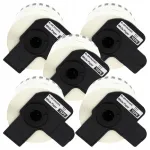 5 tk Brother DK-22205 sildiribasid, must tekst valgel, 62 mm x 30,48 m
