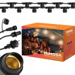 10 m v&auml;lisvalgustuse girliand 10x E27, sobib LED-lampidele