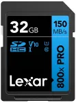 SD m&auml;lukaart Lexar SDHC 800x Pro UHS-I, Class 10 (V10) U1, 150MB/s, 32GB