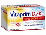 Toidulisand Vitaprim D3 + K2 Forte 2000, 60 pehmet kapslit