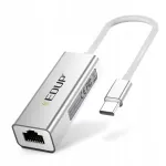 EDUP USB-C RJ45 1Gbps v&otilde;rgukaart, h&otilde;bedane