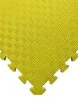 Sportlik tatami matt, 50x50x1,3 cm, kollane