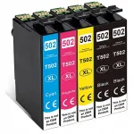 Tindikassetid 5 tk 502 XL, EPSON Expression Home XP-5100/XP-5150/XP-5155 printeritele