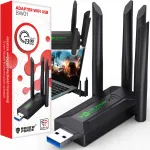 Traadita v&otilde;rgukaart USB 3.0, 2 antenni, 5 GHz, 1300 Mbps