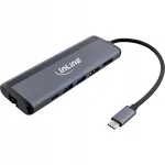 USB-C v&otilde;rguadapter InLine 33278B, 1000 Mbit/s, hall