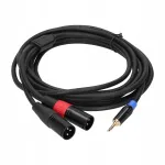 Heliadapter 3,5 mm stereo pistik 2x XLR isas