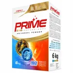 Pesupulber PRIME v&auml;rvilistele ja valgetele riietele, 6 kg, 150 pesukorda