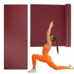 OMM YOGA libisemiskindel punane jooga matt, 4,5 mm