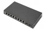 Digitus v&otilde;rgul&uuml;liti, 8 Gigabit porti + 2 Gigabit SFP porti