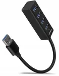 USB jagaja AXAGON HUE-M1A, 4 &uuml;hendust, USB 3.2 Gen 1, metallist