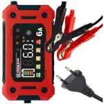 Aku laadija 12V AGM, GEL, EFB, LiFePO4, 6A, taastamisfunktsiooniga