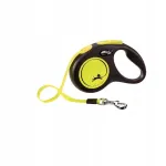 Flexi New Classic Neon automaatne rihm koertele ja kassidele kuni 15 kg, 5 m