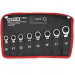 V&otilde;tmekomplekt 10-19 mm, terasest, l&uuml;hikesed, 8 tk