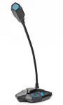Lauamikrofon NEDIS m&auml;ngudeks paindliku hoidja, summutuse ja USB ning 3,5 mm pistikuga