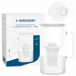 Veefilter kann 2L Wessper WES209-FF-WH MINI LED-filtriga