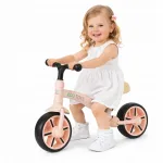 Laste tasakaalu jalgratas Ecotoys, roosa, reguleeritava istmega, alates 3 aastast