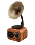 Kaasaskantav retro stiilis Bluetooth-patefoon juhtmevaba k&otilde;lariga