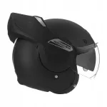 Motorratta kiiver NOX NP110, avatav, mati must, XS
