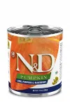Farmina N&D Pumpkin konserv lambaliha, k&otilde;rvitsa ja mustikatega 285 g