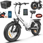 Elektriline linnajalgratas SAMEBIKE LOTDM200-II, 48V 13Ah, 80 km, 20", NFC ja korviga