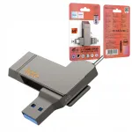 USB m&auml;lupulk Hoco UD15 64GB, USB 3.2, USB A ja USB C, hall