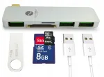 USB Type-C 5-in-1 jaotur USB 3.0 ja micro USB-ga