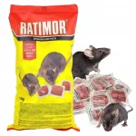 M&uuml;rgipasta rottide ja hiirte vastu RATIMOR BROMADIOLON 1kg
