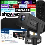 Kaasaskantav projektor Android Smart TV WiFi Full HD kott ja k&otilde;lariga