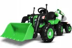 Laste elektriline traktor Joy4kids 3in1 ekskavaatori ja haagisega